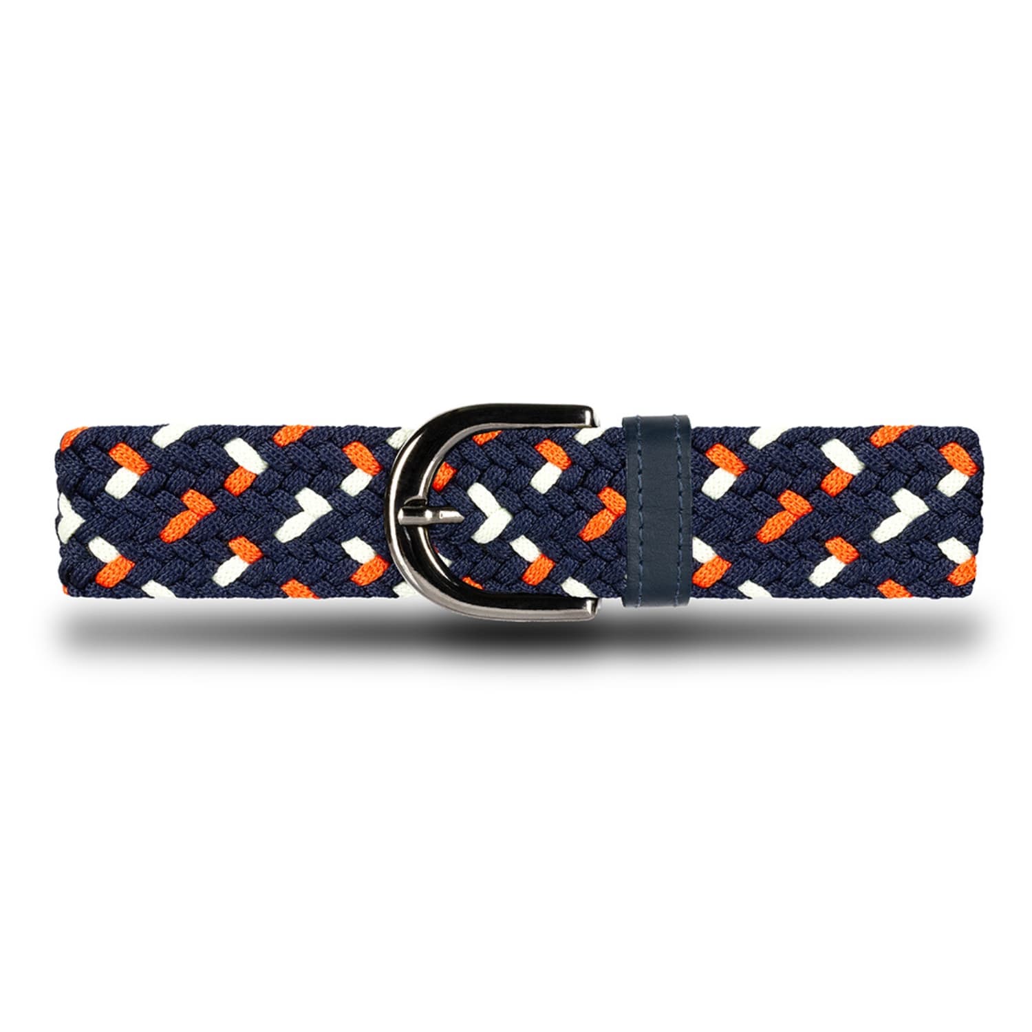 Cinturón trenzado mujer azul y naranja sunset OS9 - Origeness Colombia